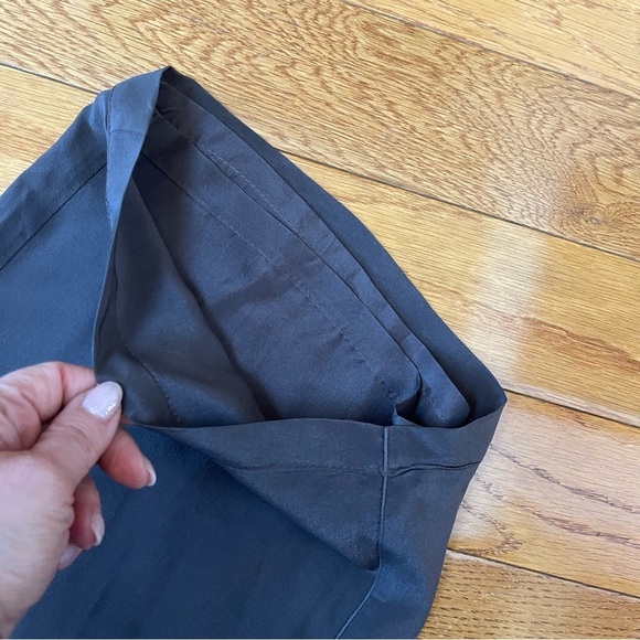 JOHNNY WAS WIDE LEG 100% SILK CROP PANTS WITH DRAWSTRING GREY SZ XL - Picture 9 of 15